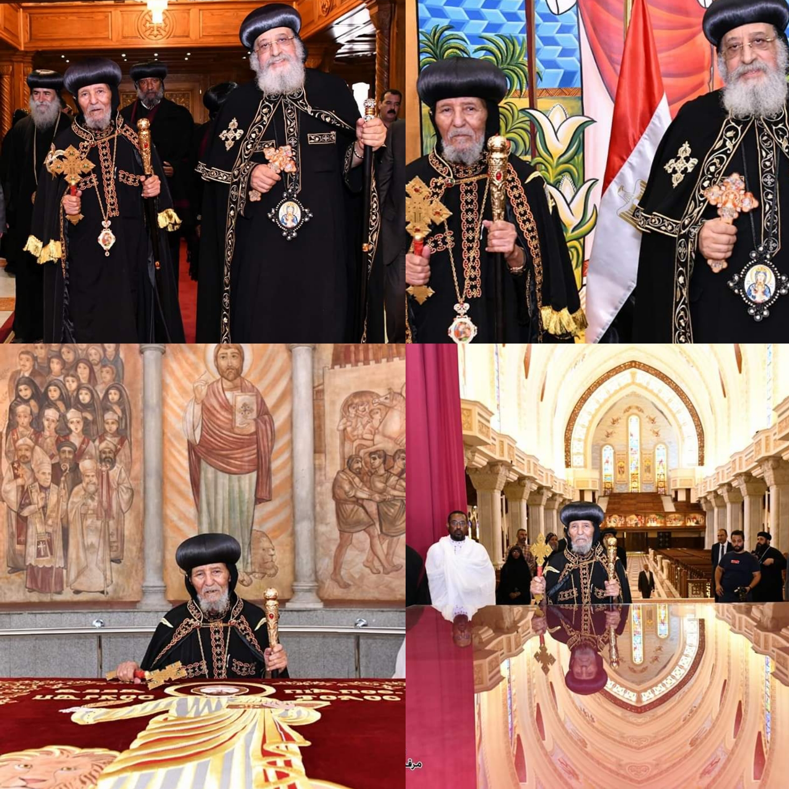 Pope Tawadros II of Alexandria Received Patriarch of Eritrea Abune Kerlos (Cyril)