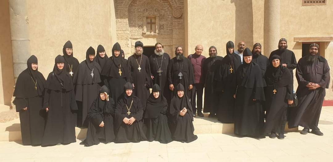 Russian Monastic Delegation Visited the Monastery of Anba Begol and Anba Beshai in Sohag