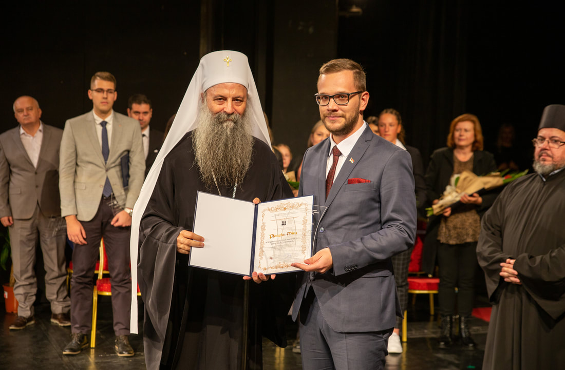 Serbian Patriarch Porfirije Received Plaque of Peace