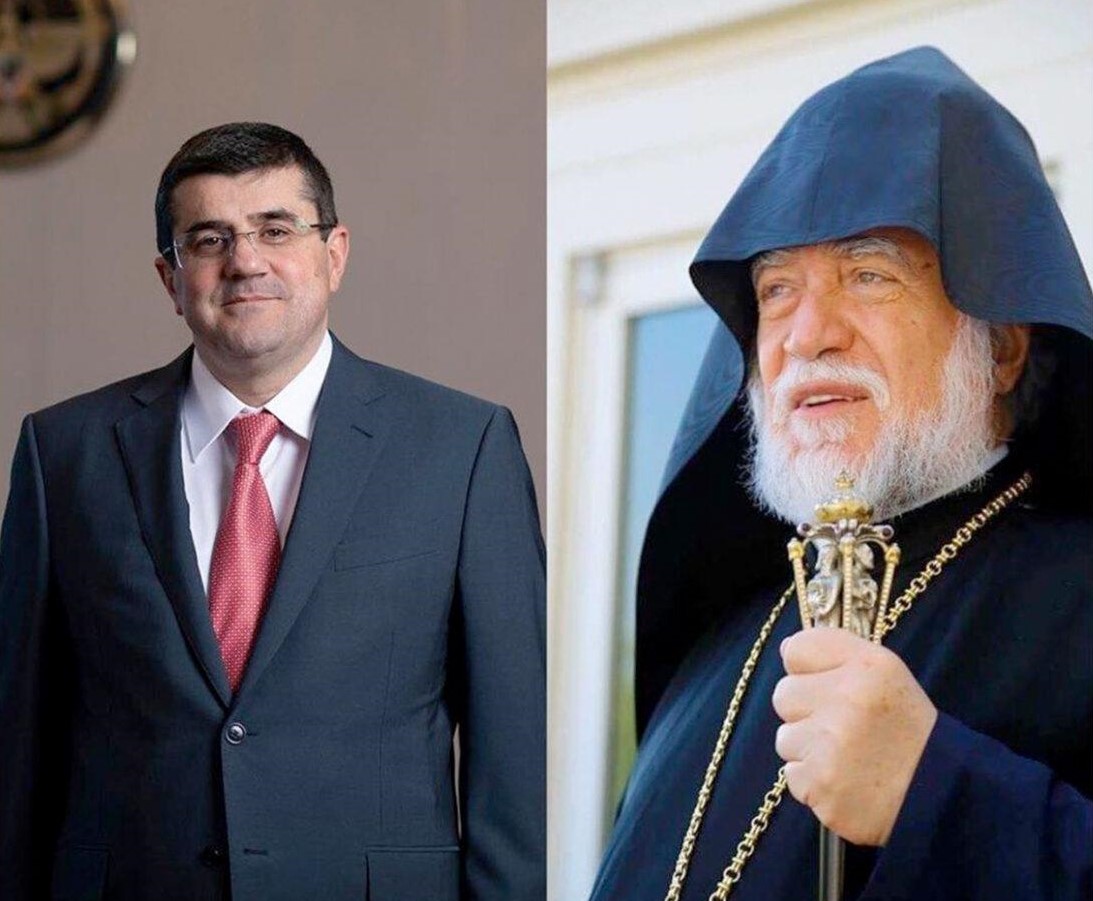 Catholicos Aram I Reaffirms His Solidary with Artsakh Through Tele-Conversation with President Arayik Harutyunyan