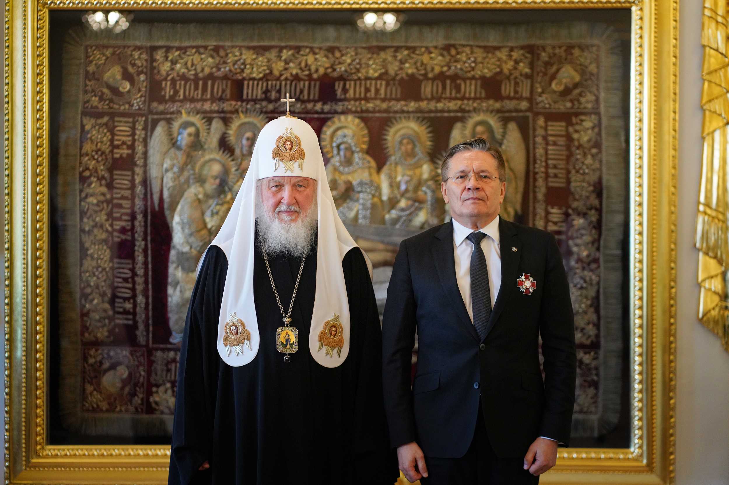 Patriarch Kirill Awarded Order of the Blessed Prince Alexander Nevsky to Director General of the State Atomic Energy Corporation Rosatom