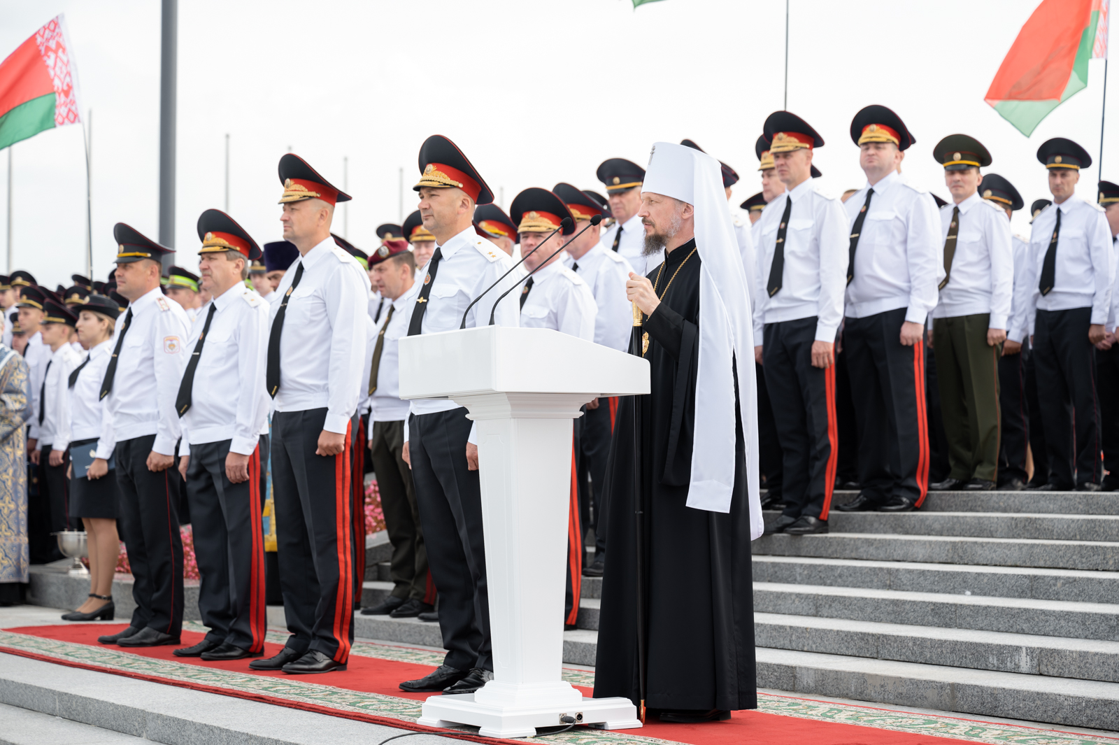 Metropolitan Benjamin of Belarus Took Part in Oath Ceremony for Cadets of the Academy of the Ministry of Internal Affairs and the Mogilev Institute of the Ministry of Internal Affairs