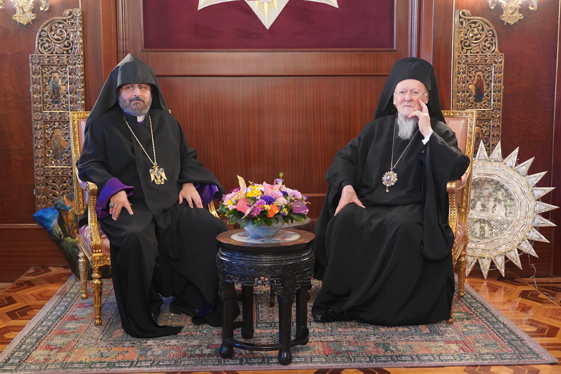 Patriarch Sahag II Mashalian of Constantinople Visited Ecumenical Patriarchate