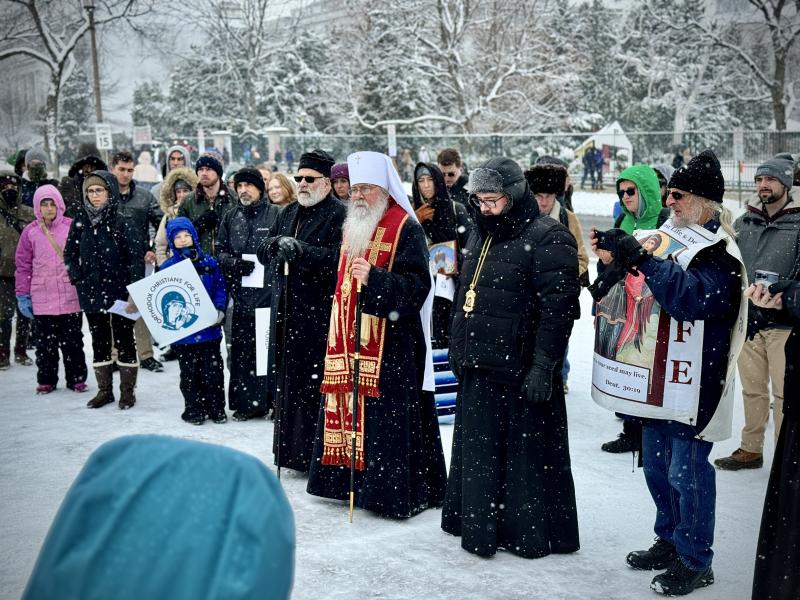 Orthodox Faithful Join Annual March for Life: Metropolitan Tikhon Advocates for the Sanctity of Life
