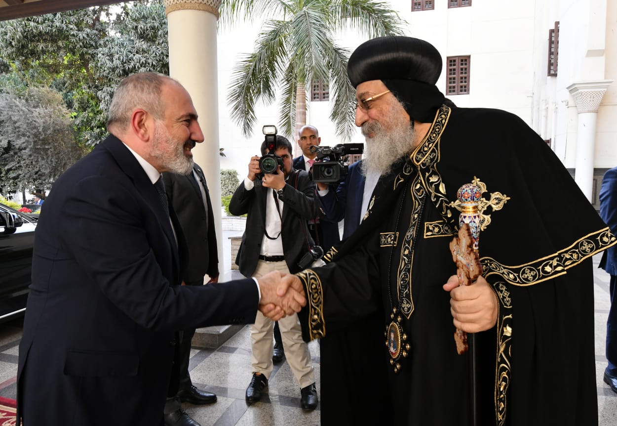 Nikol Pashinyan of Armenia Visited Pope Tawadros II