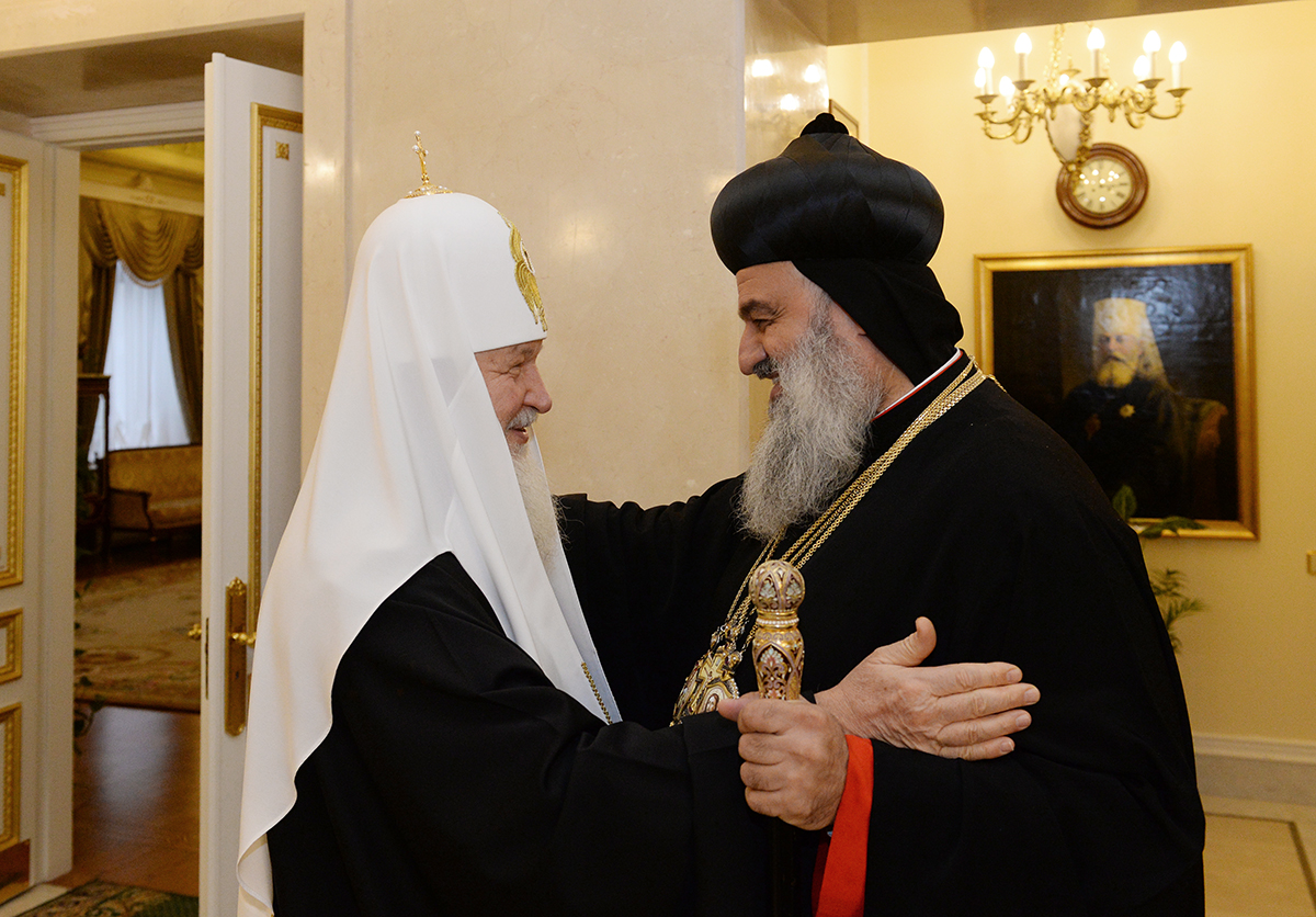 Patriarch Kirill of Moscow Congratulates Syrian Orthodox Patriarch On 10th Enthronement Anniversary