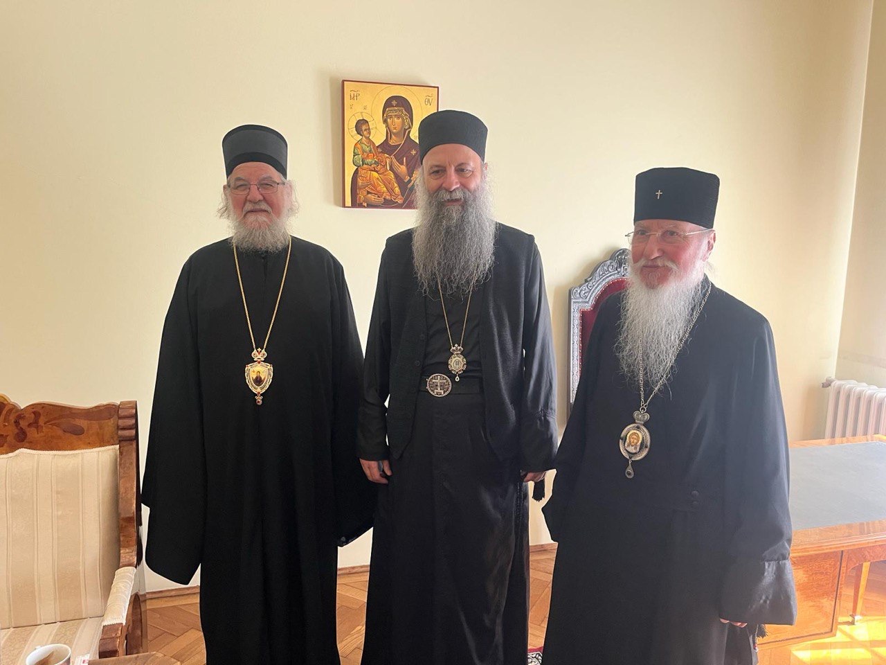 Metropolitan Mark of ROCOR Visited Patriarch Porfirije
