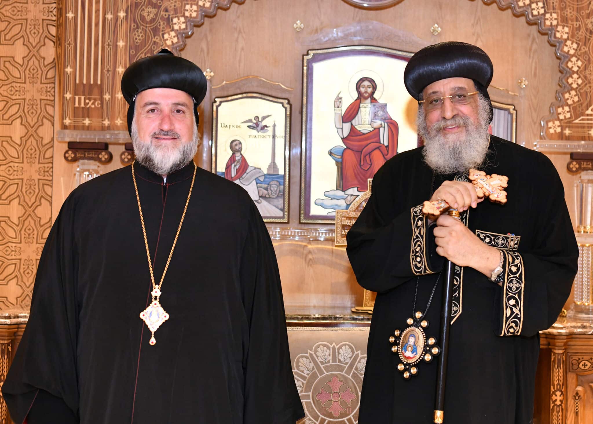 Pope Tawadros II Receives Metropolitan Mor Yacoub Babawi, Patriarchal Vicar for Monastic Affairs of the Syriac Orthodox Church