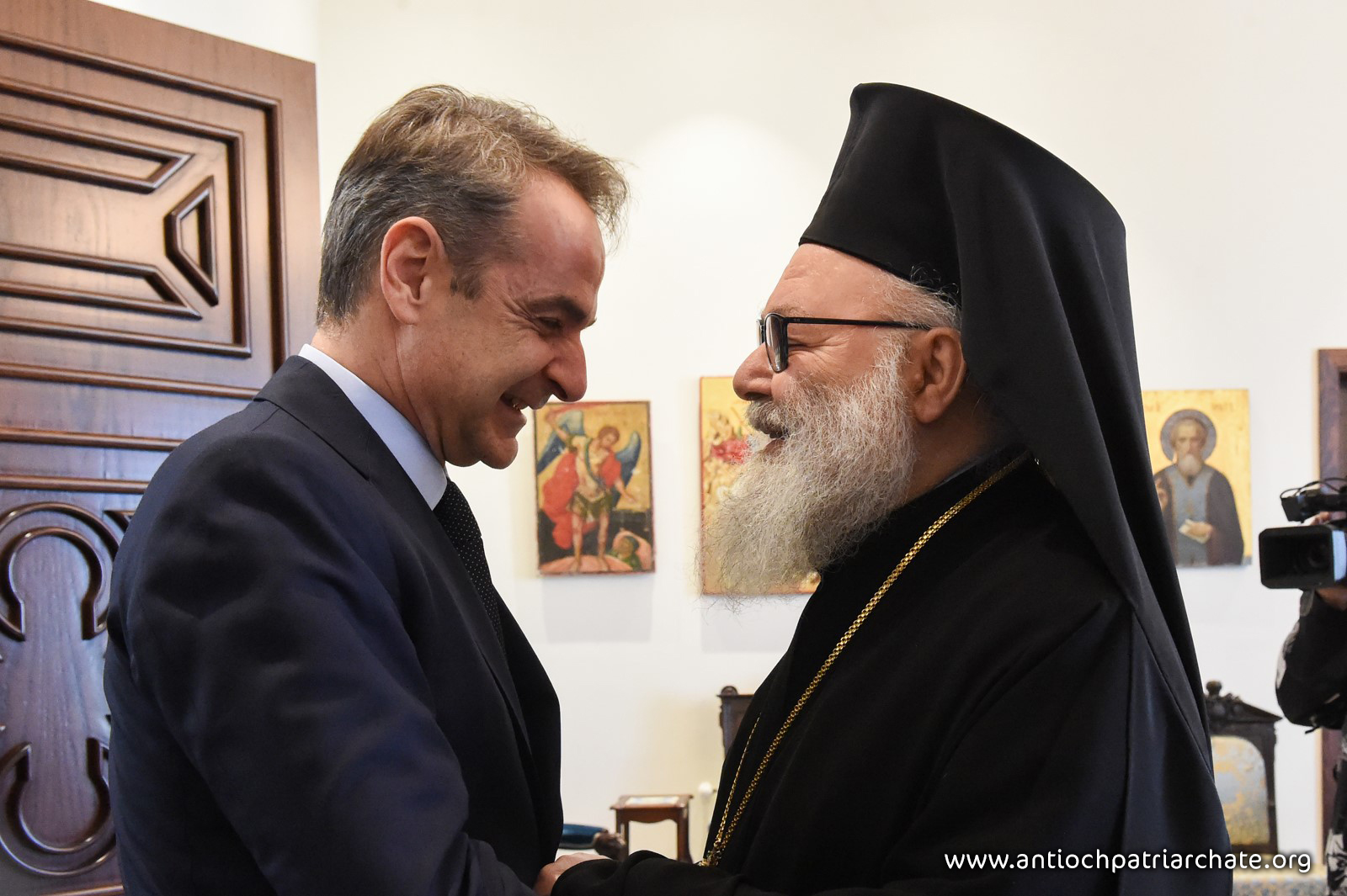 Patriarch John X and Greek Prime Minister Discuss Syria’s Challenges and Regional Stability