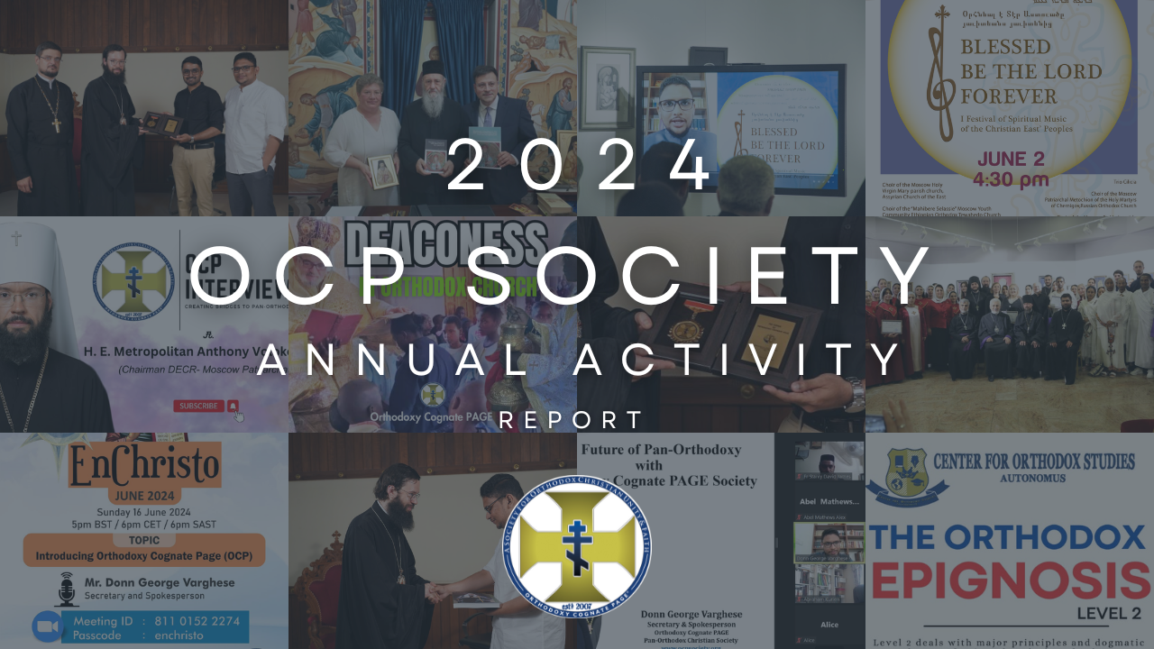 Orthodoxy Cognate PAGE Society – Annual Activity Report (2024)