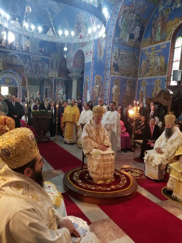 Serbian Patriarch Irinej celebrated the Holy Liturgy in Birmingham's ...