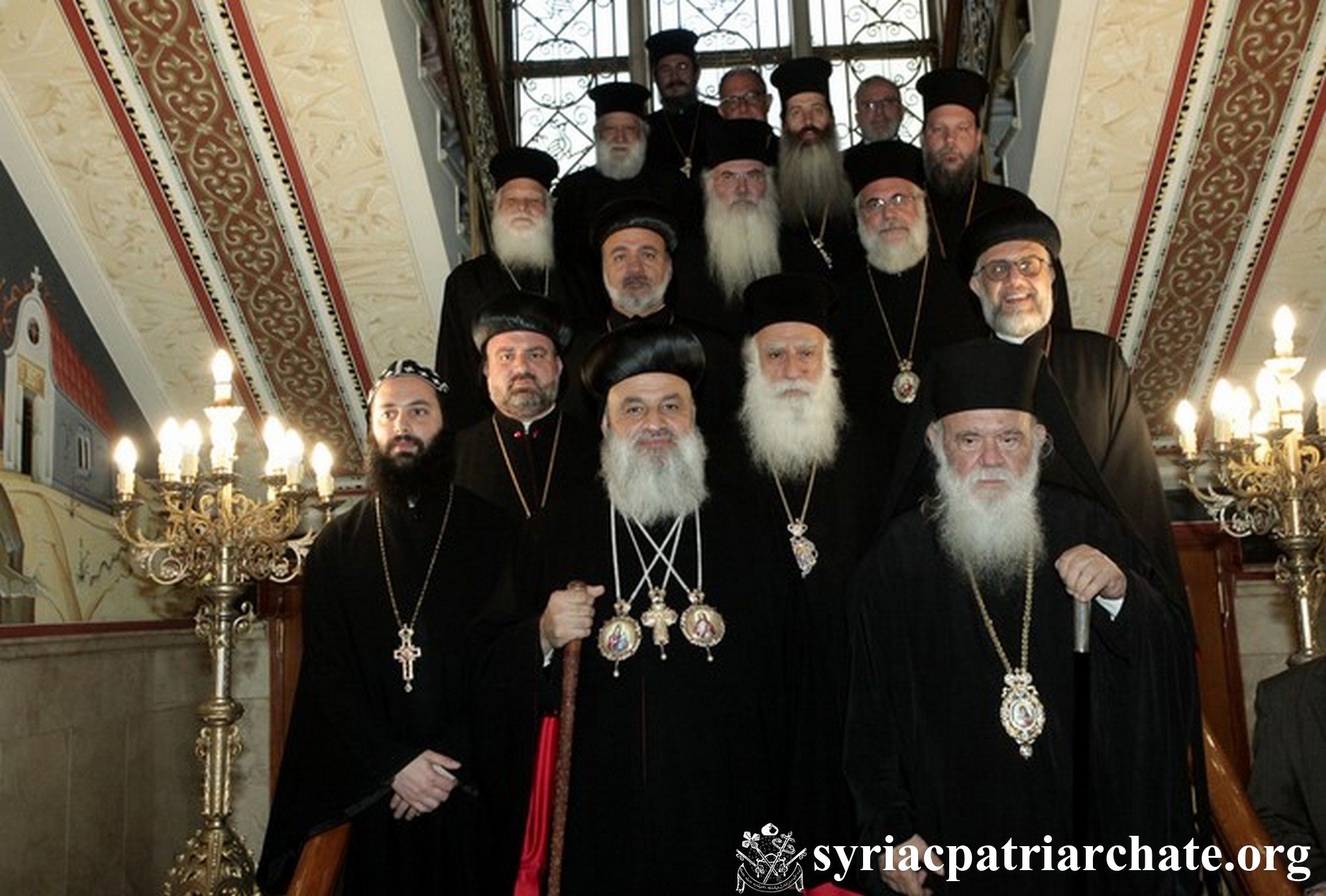 Patriarch Mor Ignatius Aphrem II Meets Archbishop  Ieronymos II of Athens and All Greece