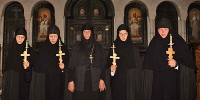 Monastic tonsures at Russian Gethsemane