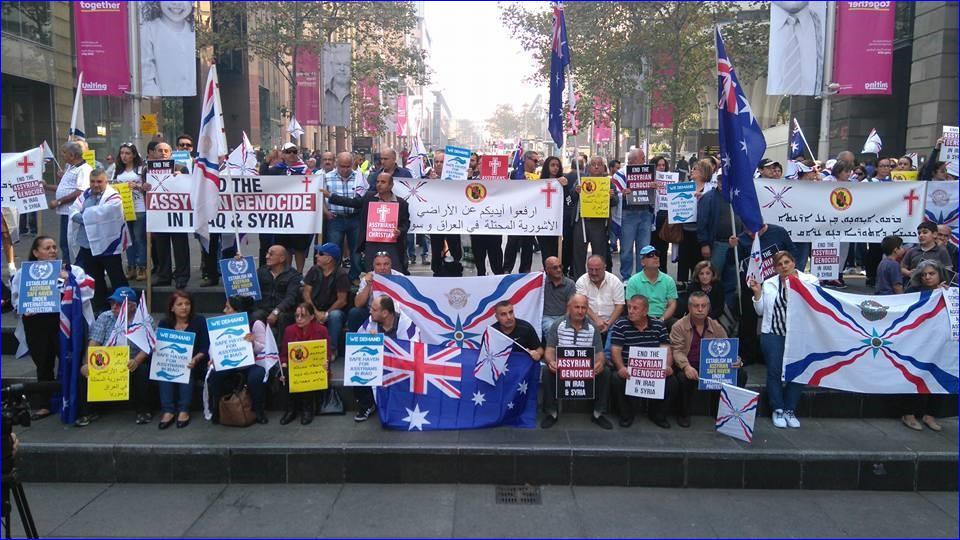 Assyrians in Sydney Demonstrate Against Kurdish Occupation of Assyrian Villages