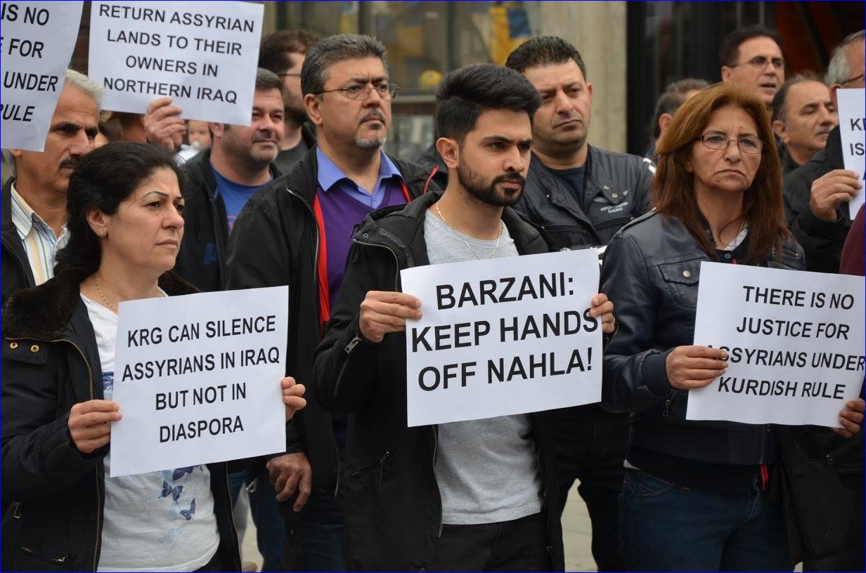 Assyrians Demonstrate in Sweden, Germany Against Kurdish Land Grabs in North Iraq