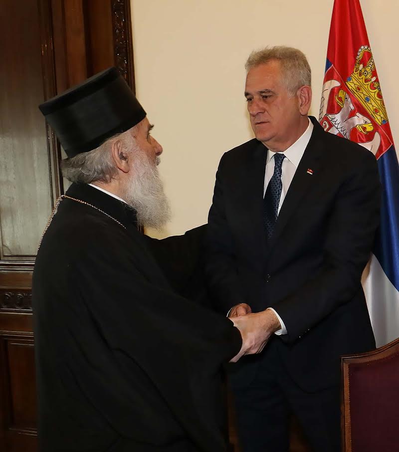 The Serbian Patriarch received in audience by the President of Serbia