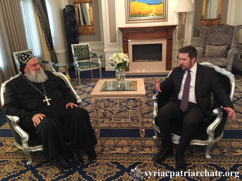 Patriarch Igantius Aphrem II Meets the British Consul in Erbil