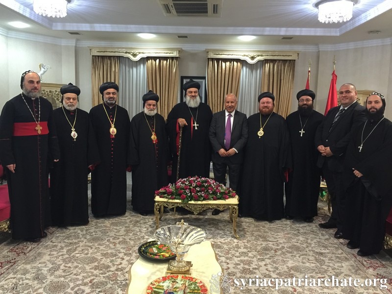 Patriarch Ignatius Aphrem II Visits Minister of Interior in Iraqi Kurdistan Government