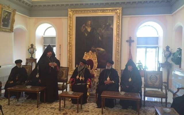 Patriarch Abune Mathias of Ethiopia & Coptic Metropolitan of Jerusalem Visits the Armenian Patriarchate of Jerusalem