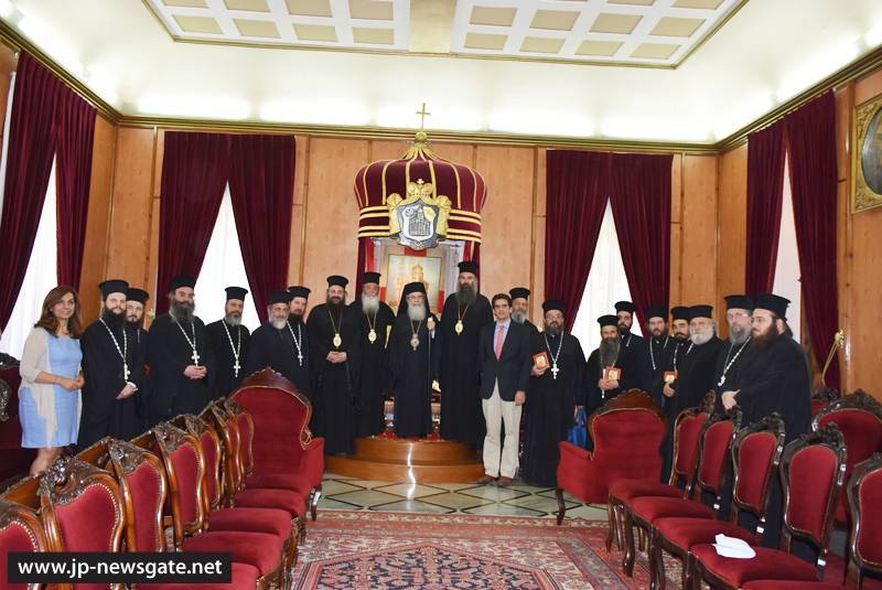 METROPOLITANS OF THE CHURCH OF GREECE UPDATED ON THE RESTORATION OF THE AEDICULA OF THE HOLY SEPULCHRE