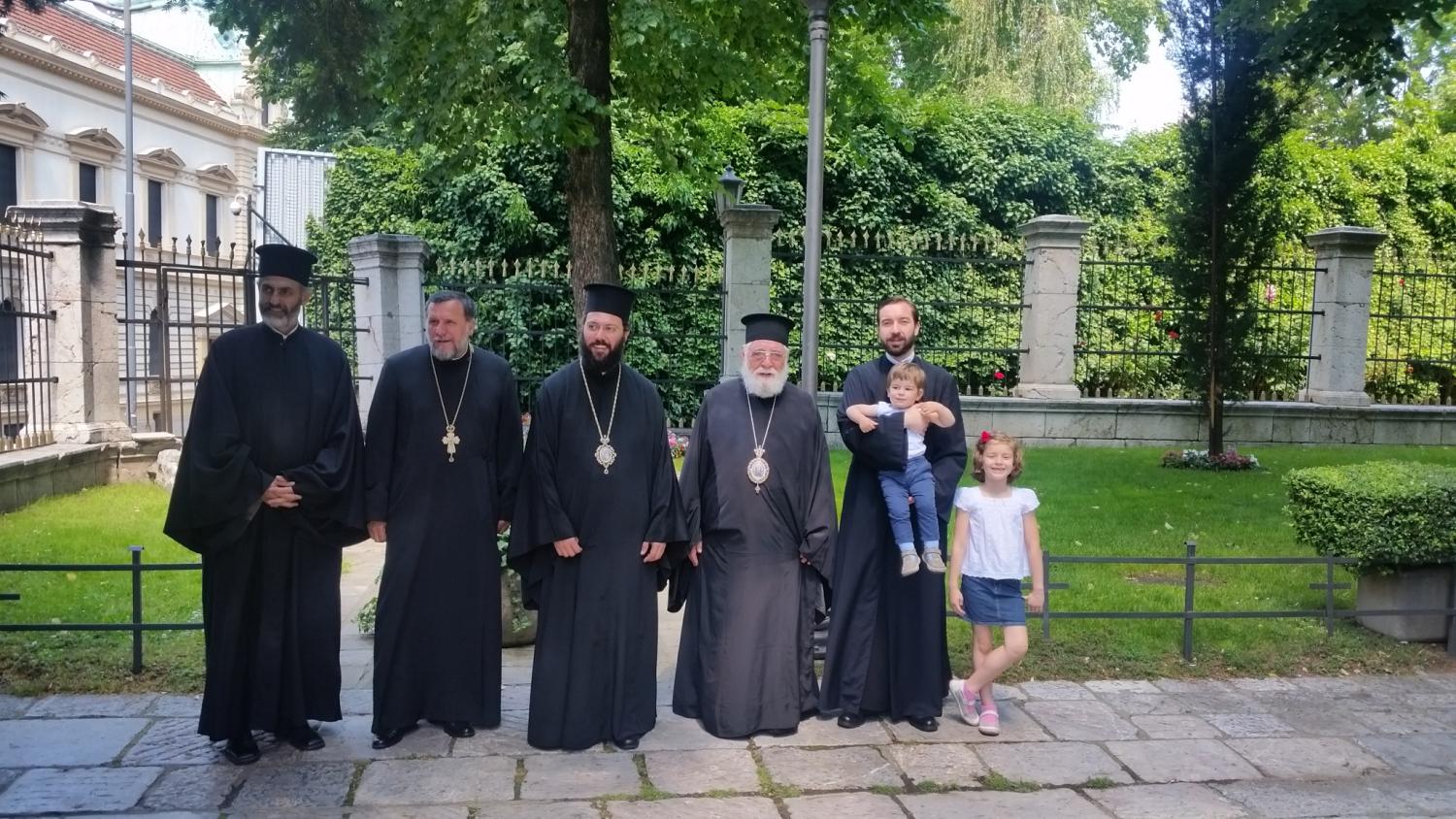 Metropolitan Arsenios, Exarch of the Ecumenical Patriarchate for Austria and Hungary, in Belgrade