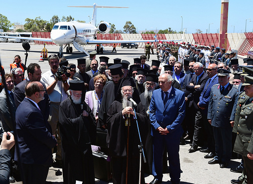 Arrival of His All-Holiness Ecumenical Patriarch Bartholomew in Crete