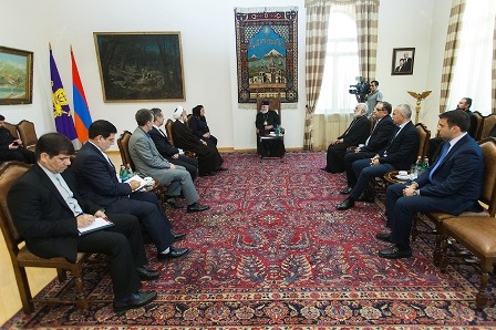 Catholicos of All Armenians Received Iran’s Minister of Justice