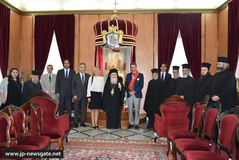 THE PRESIDENT OF NEW DEMOCRACY, MR KYRIAKOS MITSOTAKIS, AT THE JERUSALEM PATRIARCHATE