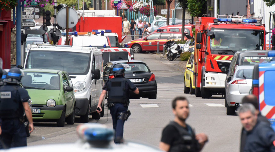 Hostage takers kill at least 1 at French church, priest’s throat reportedly slit