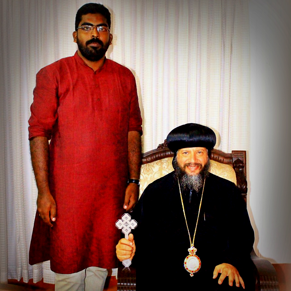 OCP Treasurer Abraham Koshy Meets Bishop Youssef of the Coptic Orthodox Diocese of the Southern United States