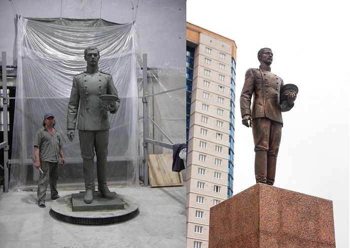 MONUMENT TO TSESAREVICH NICHOLAS UNVEILED IN CHITA