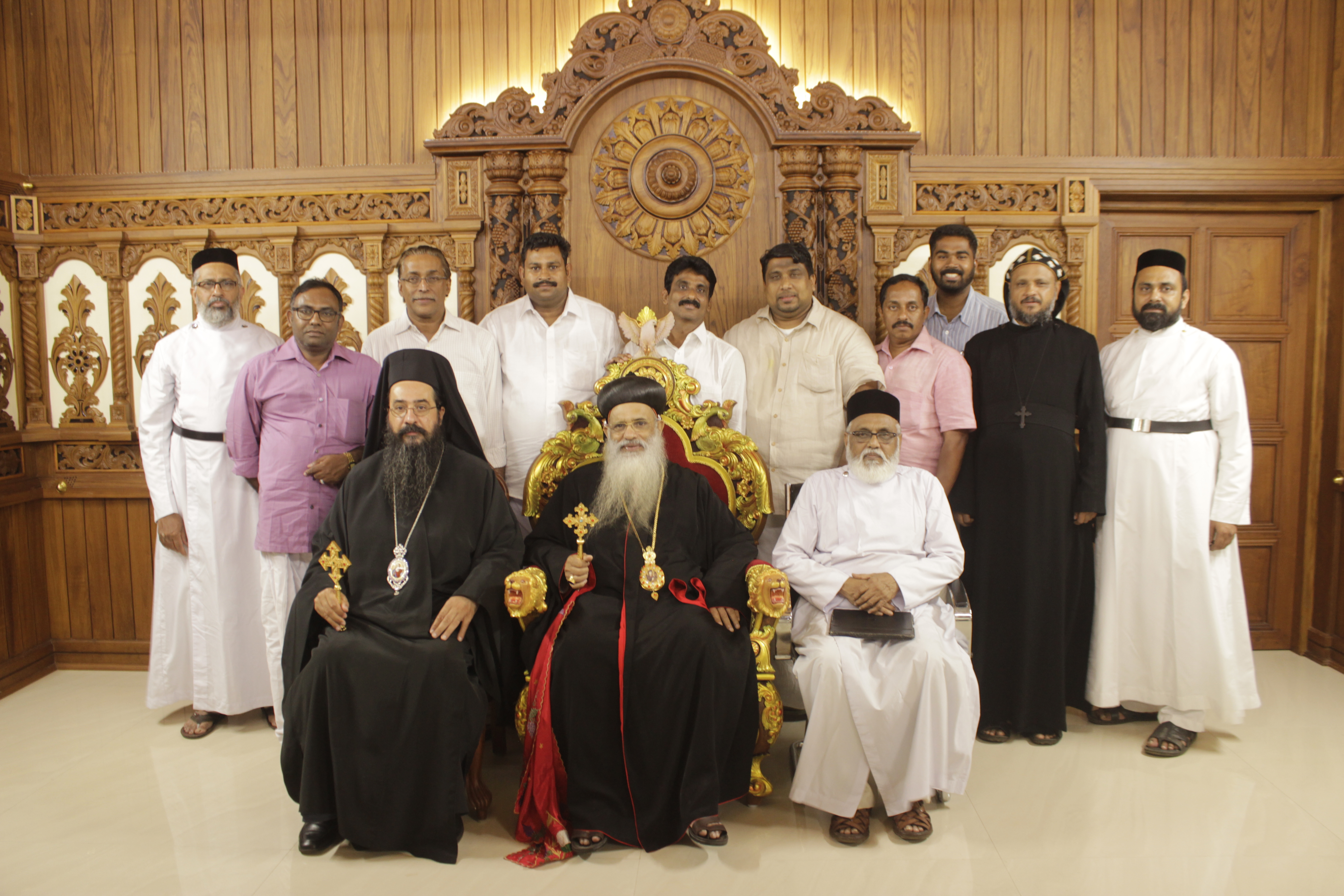 Archbishop Makarios of Qatar (Jerusalem Patriarchate) Visits Catholicate Palace & the Ancient Church of Niranam