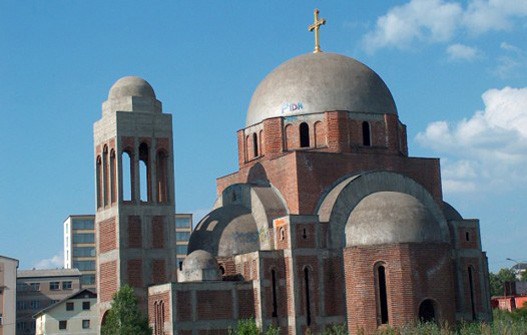 Cathedral of Christ the Savior in Pristina set on fire