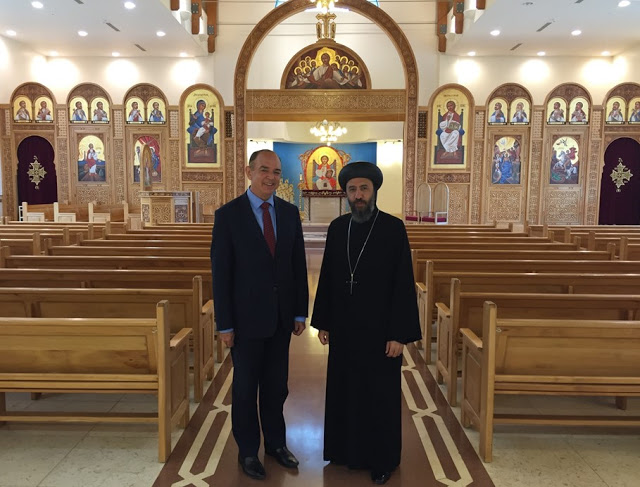 Lord Bourne meets Bishop Angaelos