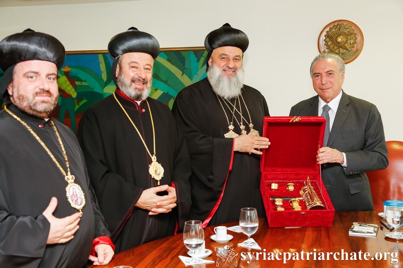 Patriarch Ignatius Aphrem II & the Syriac Orthodox Delegation Meets President of Brazil