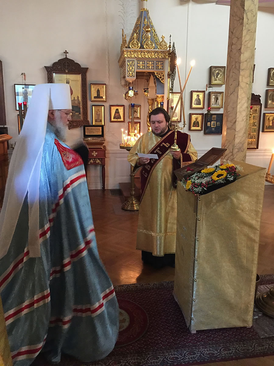 Metropolitan Hilarion of Eastern America and New York Leads Divine Liturgy at the Synodal Cathedral of Our Lady “Of The Sign” and Reports on Renovation Efforts
