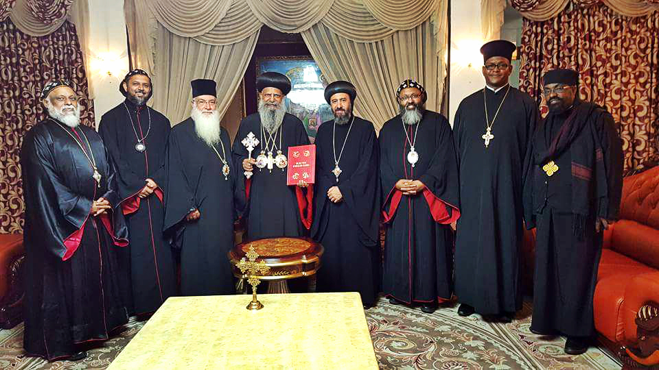 Coptic, Syriac and Indian Orthodox Prelates Visit Patriarch Abune Mathias of Ethiopia