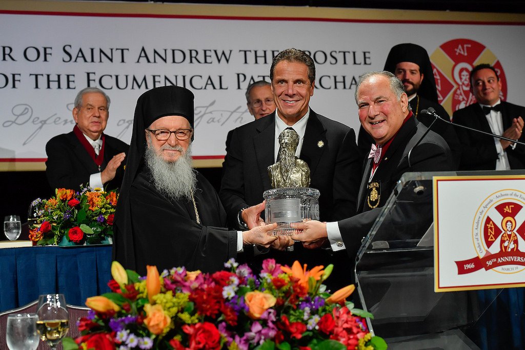 GREEK ORTHODOX GROUP GIVES HUMAN RIGHTS AWARD TO PRO-CHOICE GOV. CUOMO
