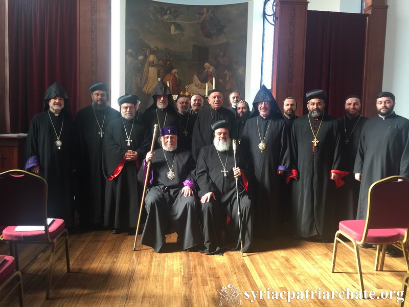 Patriarch Ignatius Aphrem II Receives Catholicose-Patriarch Karekin II