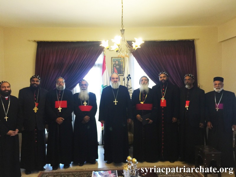 Patriarch Ignatius Aphrem II Receives Metropolitan’s from the Syriac Orthodox Church in India