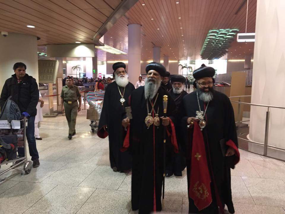 Patriarch Abune Mathias Arrives in India