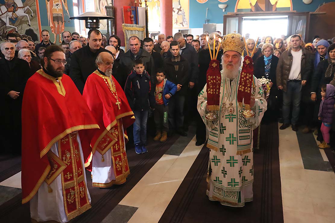 Serbian Patriarch ofifciated Liturgy at Mali Mokri Lug