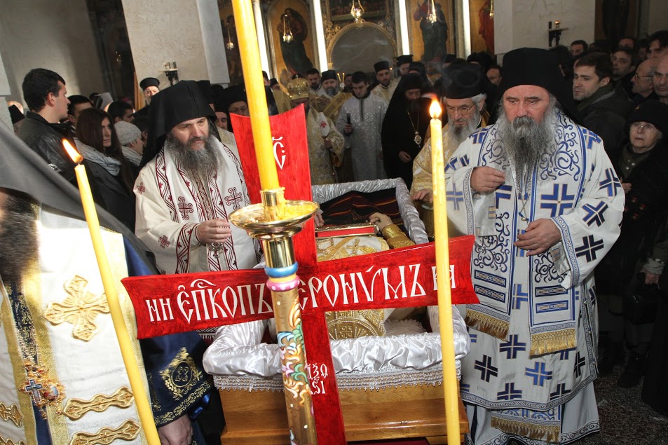 Funeral rite and burial of the Bishop Jeronim of Jegar