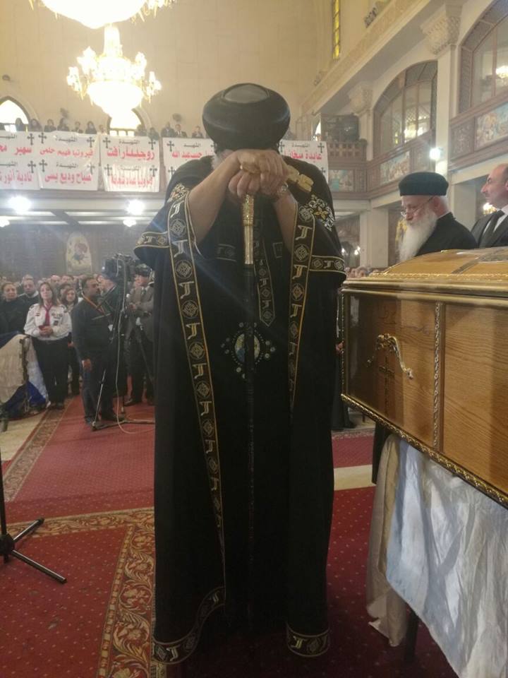 Photos from the Funeral of Coptic Orthodox Martyrs Killed in the Horrific Church Bombing