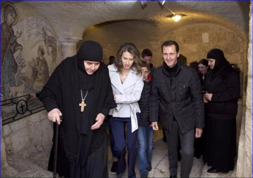 Syrian President Bashar Al-Assad Visits the Christian Village of Saidnaya