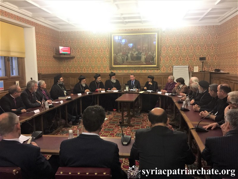 Patriarch Ignatius Aphrem II Speaks at House of Lords meeting hosted by Lord Alton at the invitation of Bishop Angaelos