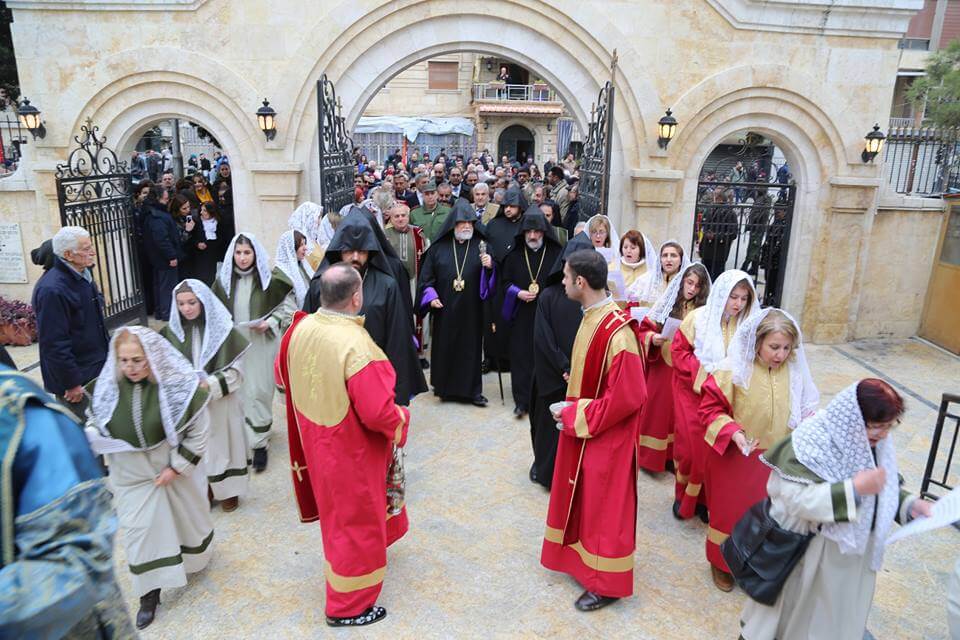 His Holiness Aram I’s visit gives hope to the Armenian Community in Aleppo