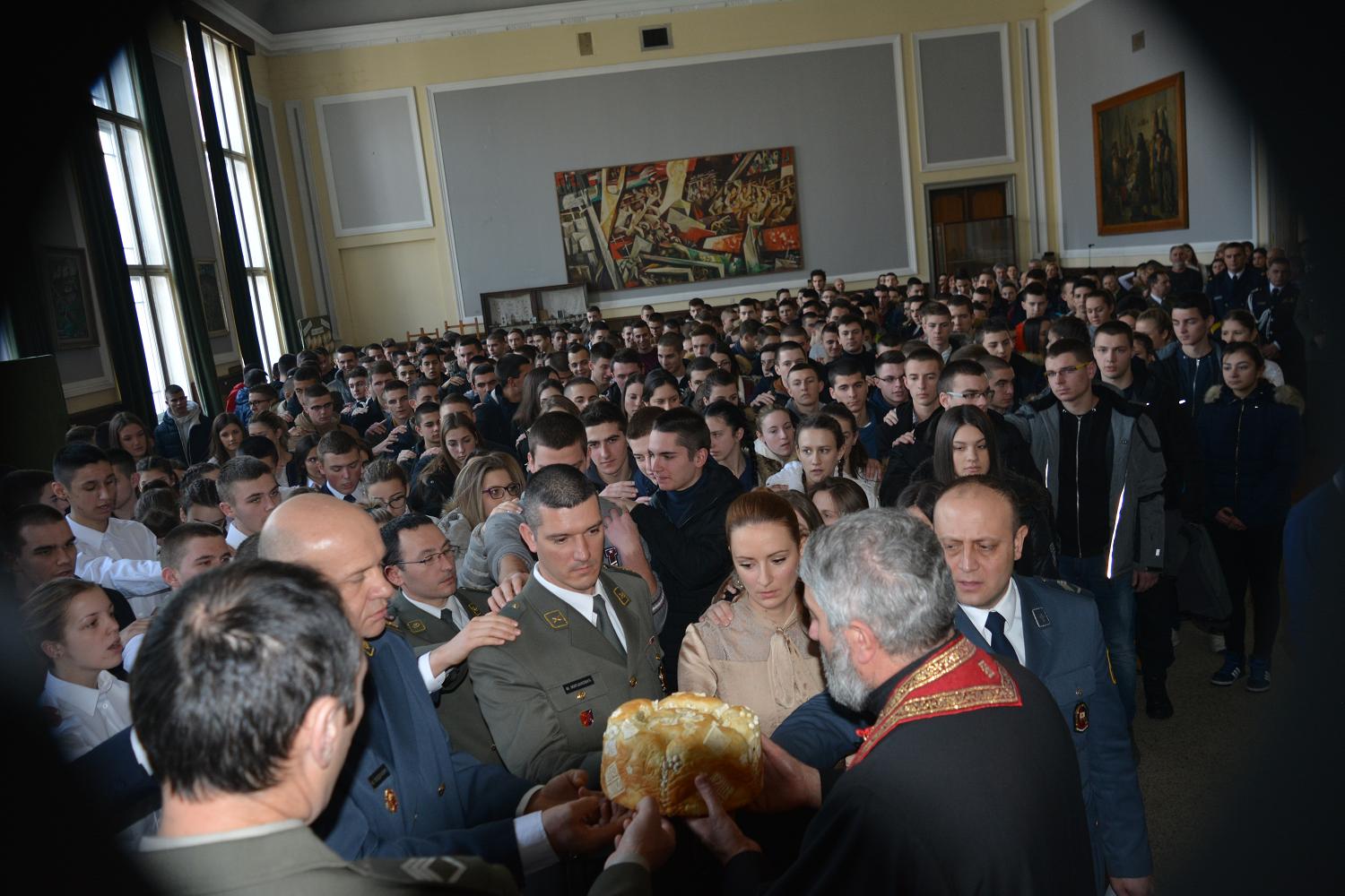 The Military High School in Belgrade marked St. Sava’s feast-day on the 27th of January