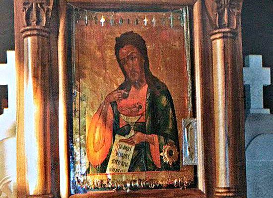 MIRACULOUS ICON OF ST. JOHN THE BAPTIST STOLEN FROM LYADOVA MONASTERY