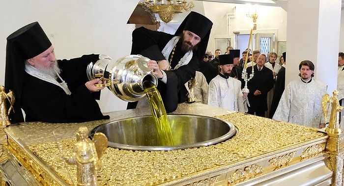 RUSSIAN CHURCH BEGINS TO PREPARE HOLY CHRISM